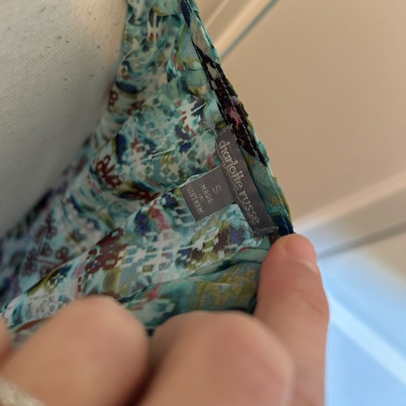 Beautiful boho colorful pattern sheer blouse - Picture 5 of 5